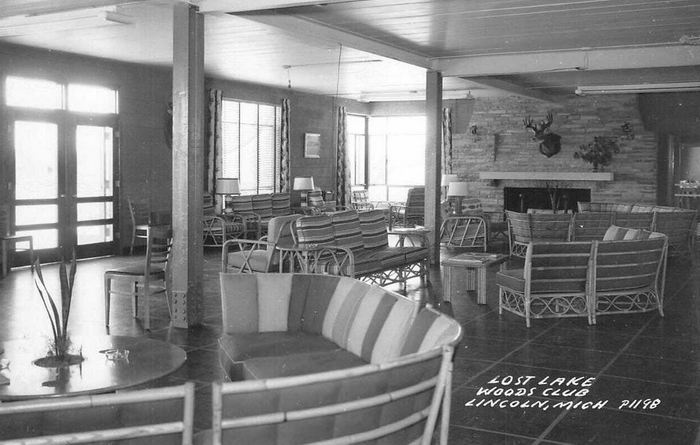 Lost Lake Woods Club - Vintage Postcard (newer photo)